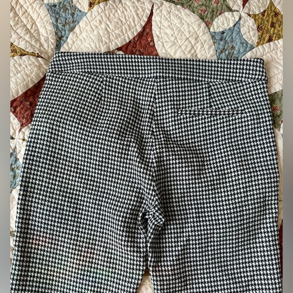 Emporio Armani black & white houndstooth skinny viscose trousers - Picture 4 of 6